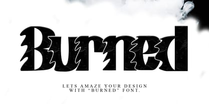 Burned Font Poster 1