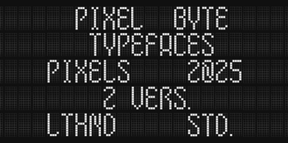 Pixel Byte Font Poster 11