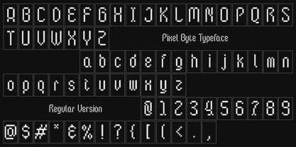Pixel Byte Font Poster 5