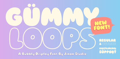 Gummy Loops Font Poster 1