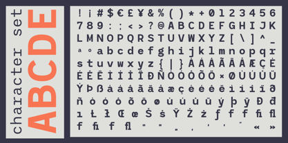 RCL Monoskrn Font Poster 15