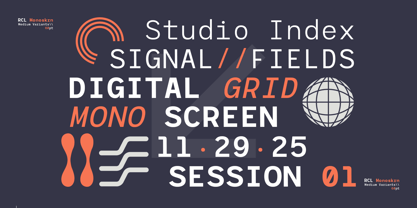 RCL Monoskrn Font Poster 13