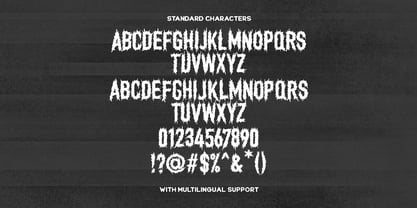 Nether Black Font Poster 8