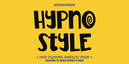 Hypno Style Font Poster 1