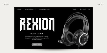 Grenor Inline Font Poster 8