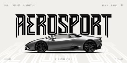 Grenor Inline Font Poster 2