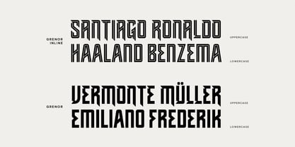 Grenor Inline Font Poster 3