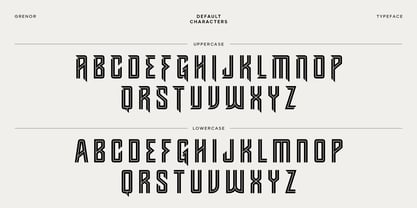 Grenor Inline Font Poster 11