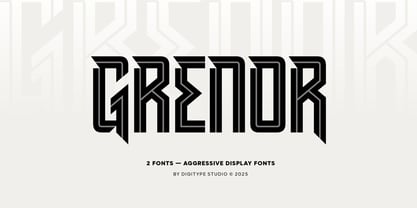 Grenor Inline Font Poster 1