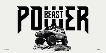 Grenor Inline Font Poster 6