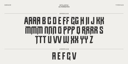 Grenor Inline Font Poster 12