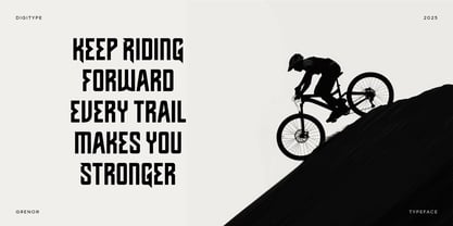 Grenor Inline Font Poster 9