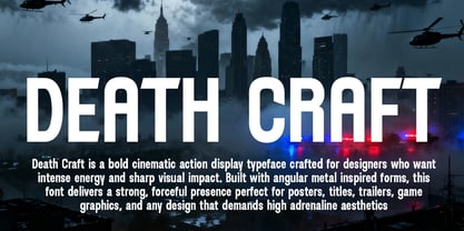 Death Craft Font Poster 2
