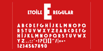 R41 Etoile Font Poster 3