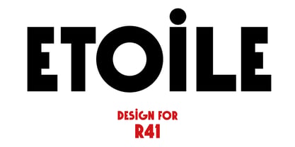 R41 Etoile Font Poster 2
