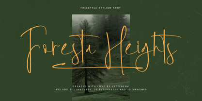 Foresta Heights Font Poster 1