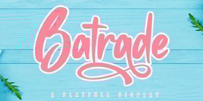 Batrade Font Poster 1