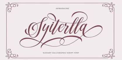 Syiterlla Font Poster 1
