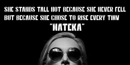 Mateka Font Poster 4