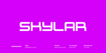 Skylar Font Poster 1