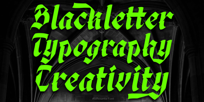 Silhouetta Font Poster 11