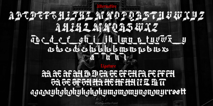 Silhouetta Font Poster 15
