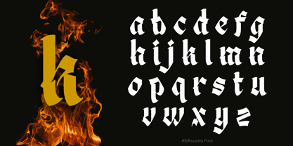 Silhouetta Font Poster 9