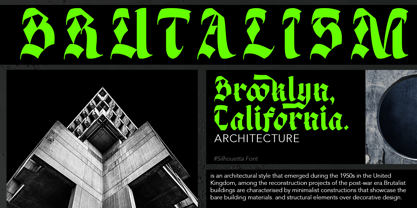 Silhouetta Font Poster 7
