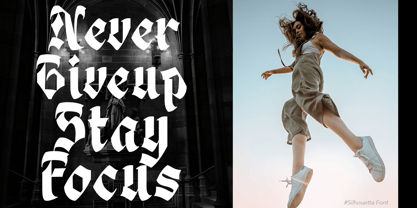 Silhouetta Font Poster 2