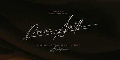 Donna Smith Font Poster 1