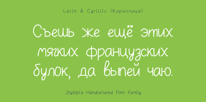 Joytopia Font Poster 7