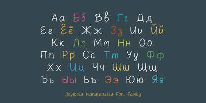 Joytopia Font Poster 4