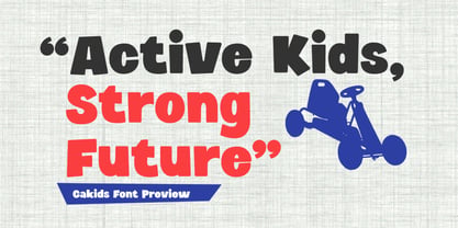 Cakids Font Poster 2