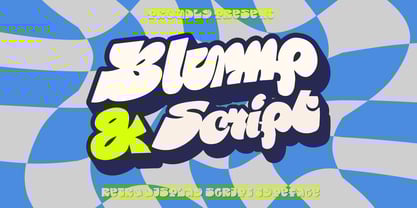 Blump Font Poster 1