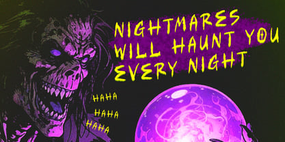 Ghoul Creepy Font Poster 8