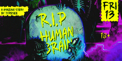 Ghoul Creepy Font Poster 9