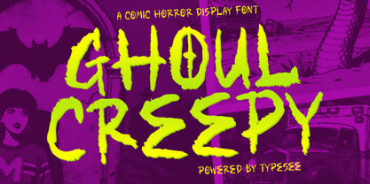 Ghoul Creepy Font Poster 1
