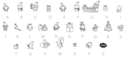 DB Stickies Font Poster 3