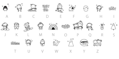 DB Stickies Font Poster 4