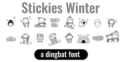 DB Stickies Font Poster 2