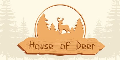 Carved Pine Wood Font Poster 3