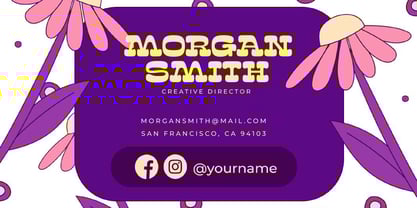 Sunny Groovy Font Poster 5