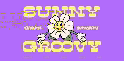 Sunny Groovy Font Poster 1