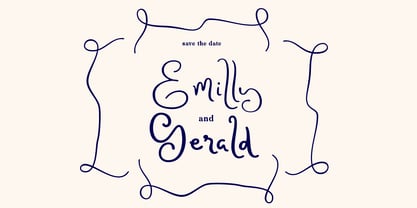 Amoratti Blossom Font Poster 9