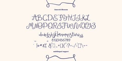 Amoratti Blossom Font Poster 8