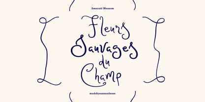 Amoratti Blossom Font Poster 7