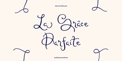Amoratti Blossom Font Poster 2