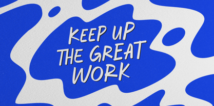 Amberstate Marker Font Poster 6