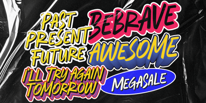 Amberstate Marker Font Poster 10