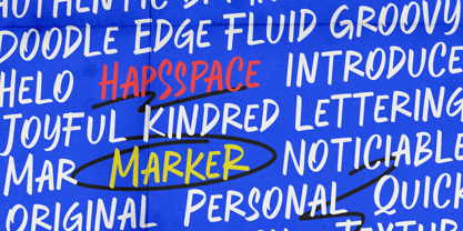 Amberstate Marker Font Poster 9